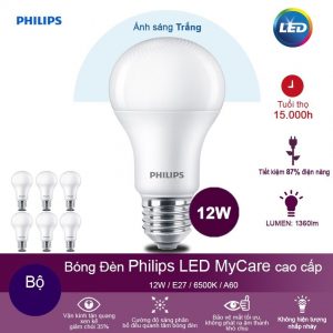 Bóng đèn Philips LED MyCare 12W 6500K E27 A60