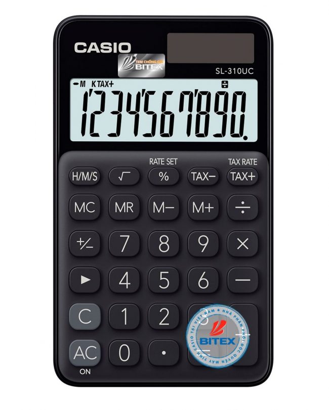 Máy Tính Bỏ Túi Casio SL-310UC - Đen