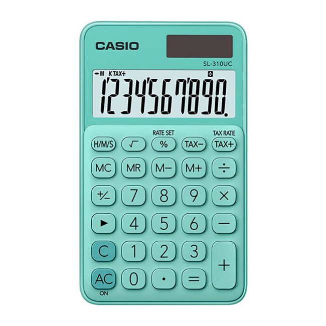 Máy Tính Bỏ Túi Casio SL-310UC - Xanh Ngọc