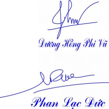 Con dấu chữ ký và tên