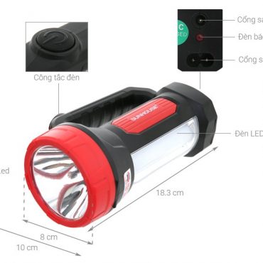Đèn pin sạc đa năng Sunhouse SHE - 8100