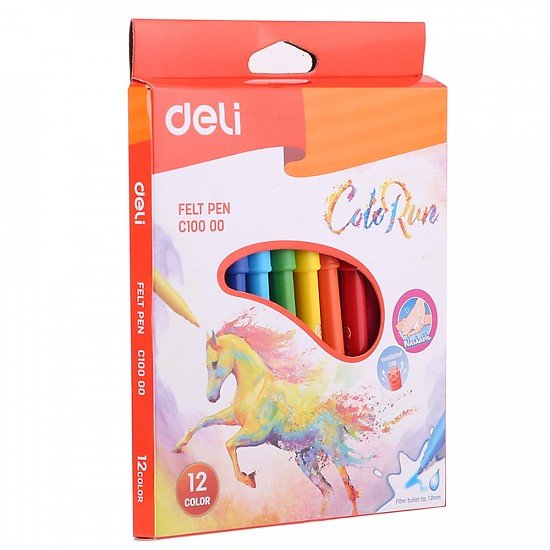 Bút Màu Nước Deli EC10000 - 12 Màu