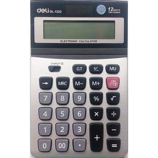 Máy Tính 12 Số Deli 1222