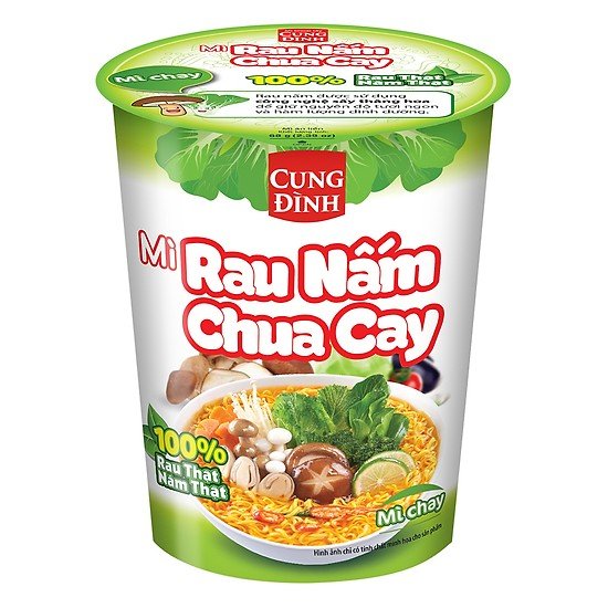 Mì Ly Chay Rau Nấm Chua Cay Cung Đình (70g)