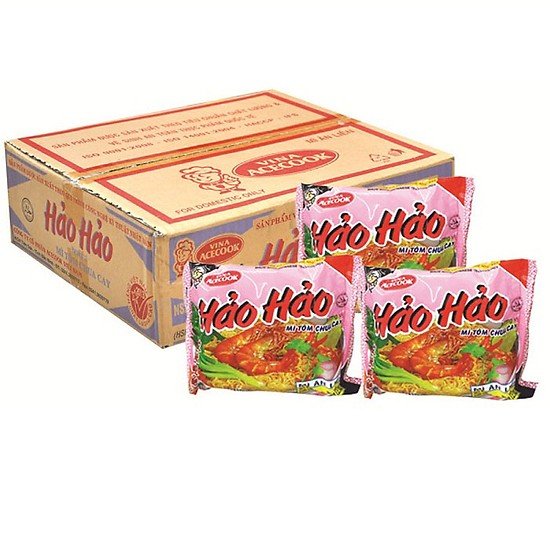 Thùng Mì Gói Hảo Hảo Hương Vị Tôm Chua Cay (30 Gói)