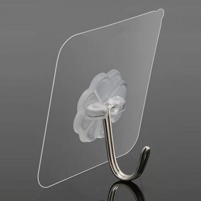 Móc Treo Tường Trong Suốt (1 Cái)