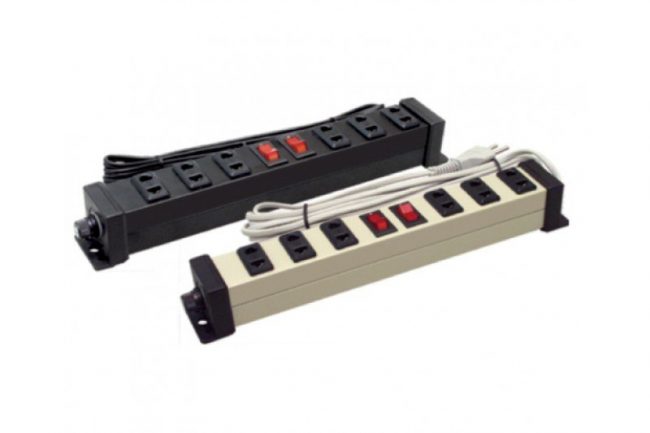 Ổ cắm điện Fuseng 6 lổ 2 công tắc FS333B