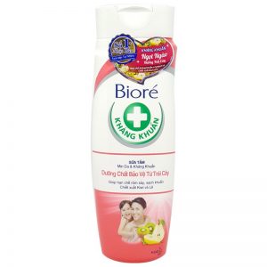 Sữa tắm Biore mịn da & kháng khuẩn chai 220g
