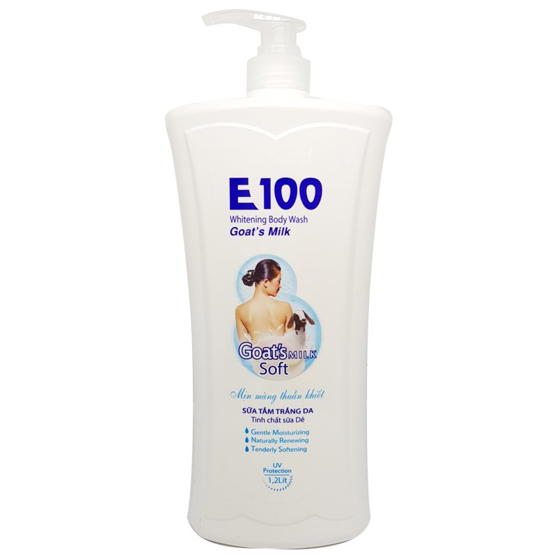 Sữa tắm E100 Tinh chất sữa dê 1.2 lít
