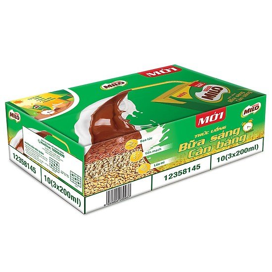 Thùng 30 Hộp Sữa Nestlé MILO Bữa Sáng (200ml)