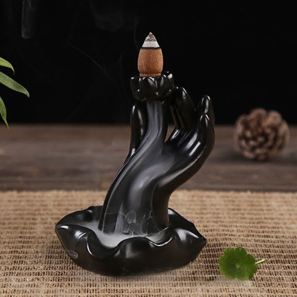 Thác Khói Xông Nhang Trầm Hình bàn tay