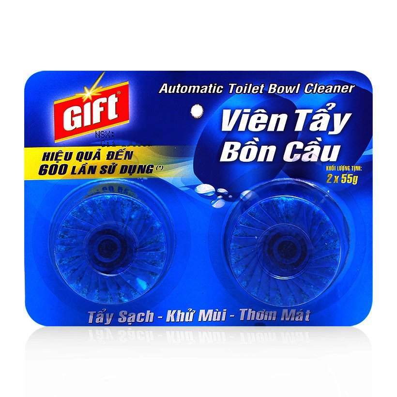 Vỉ 2 Viên Viên Tẩy Bồn Cầu Gift (2 x 55g)