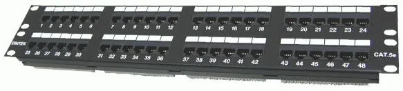 Patch panel 48 port Dintek CAT5e 19" (1402-03020)