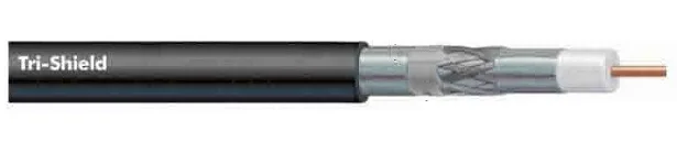 Cáp đồng trục-Coaxial cable Alantek RG-11 Tri-Shield no Messenger (301-RG1100-3SBK-2223)